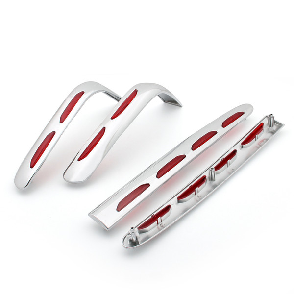 4PCS Chrome Goldwing Fairing Trunk Trim Fit Honda Goldwing GL1800 2001-2011 4PCS Chrome Goldwing Fairing Trunk Trim Fit Honda Goldwing GL1800 2001-2011