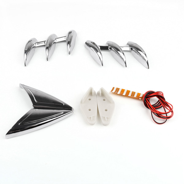Lighted Front Fender Fork Tower Accents For Honda Gold Wing GL1800 2001-2011 CHR Lighted Front Fender Fork Tower Accents For Honda Gold Wing GL1800 2001-2011 CHR