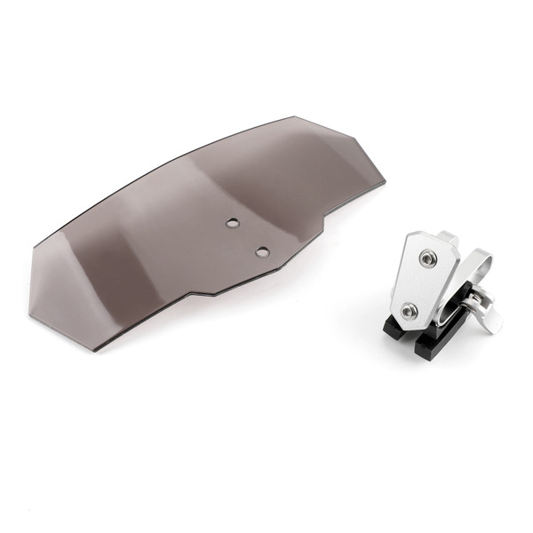 Universal Adjustable Windshield Extension Deflector For Honda Yamaha Smoke Universal Adjustable Windshield Extension Deflector For Honda Yamaha Smoke