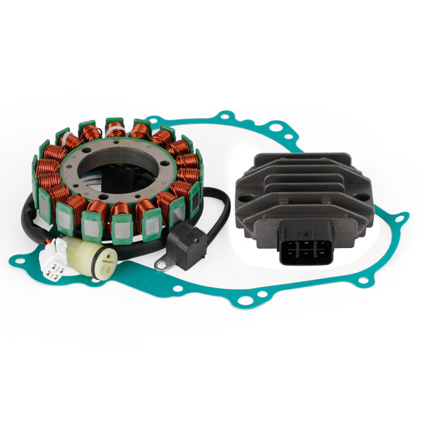 Magneto Stator + Voltage Rectifier + Gasket For Yamaha YFM450 Grizzly 450 07-16 Magneto Stator + Voltage Rectifier + Gasket For Yamaha YFM450 Grizzly 450 07-16