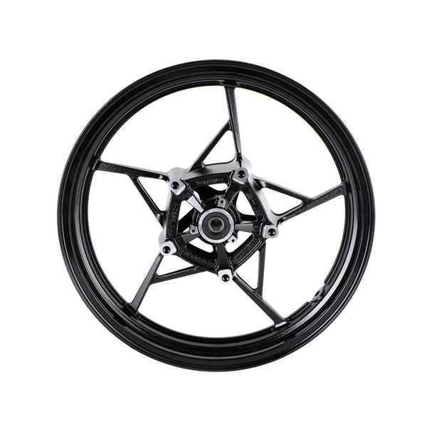 Glossy Black Front Wheel Rim For Kawasaki Z400 EX400 Ninja 400 ABS 2018-2022 Glossy Black Front Wheel Rim For Kawasaki Z400 EX400 Ninja 400 ABS 2018-2022
