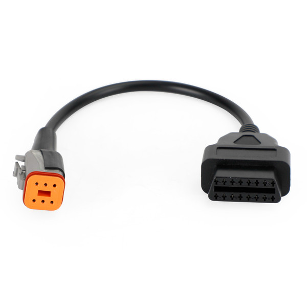 6 Pin to 16 Pin OBD2 Diagnostic Cables Adapter For Touring Electra Glides