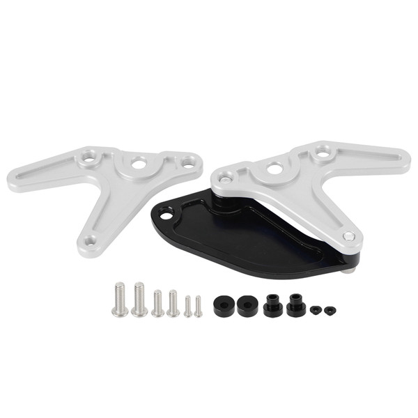 Aluminum Motorcycle Stand Hook Sprocket Toe Guard For Yamaha YZF-R7 R7 2022 Silver