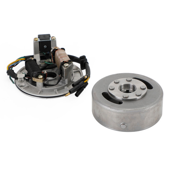 Magneto Stator Plate + Flywheel Set 110cc 125cc Kick Start PIT PRO Dirt Bike Magneto Stator Plate + Flywheel Set 110cc 125cc Kick Start PIT PRO Dirt Bike