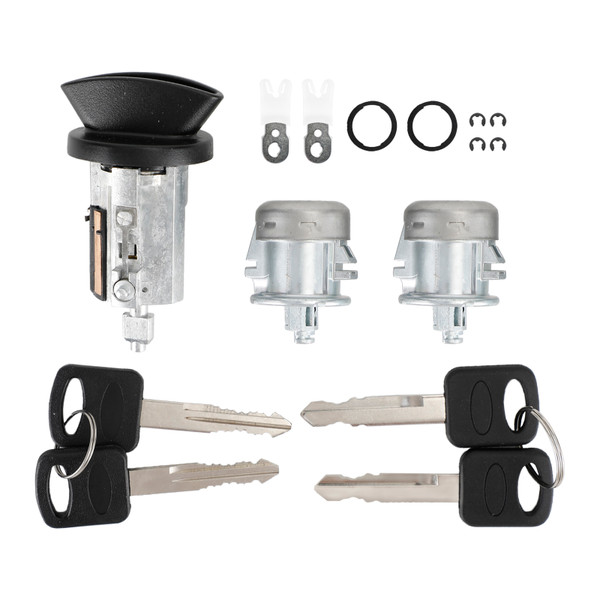 Ignition & Door Lock Cylinder With 4 Keys 703362 For Ford F150 F250 F350 F450 Ignition & Door Lock Cylinder With 4 Keys 703362 For Ford F150 F250 F350 F450