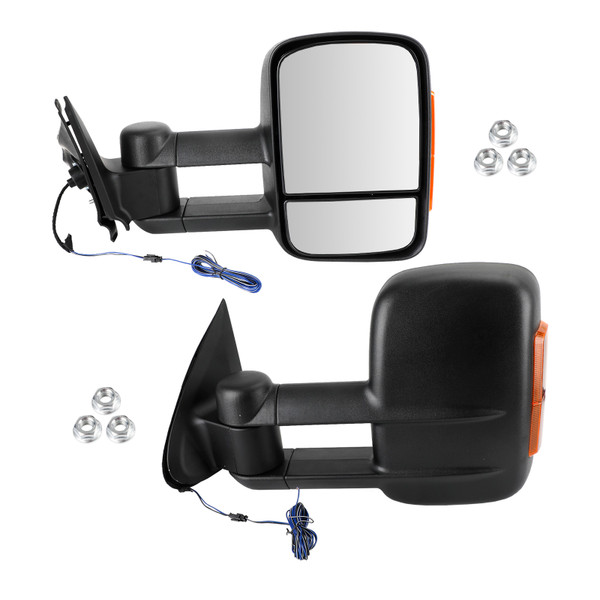 Pair of Manual Black Extendable Towing Mirrors for Mitsubishi Triton 2015+ Pair of Manual Black Extendable Towing Mirrors for Mitsubishi Triton 2015+