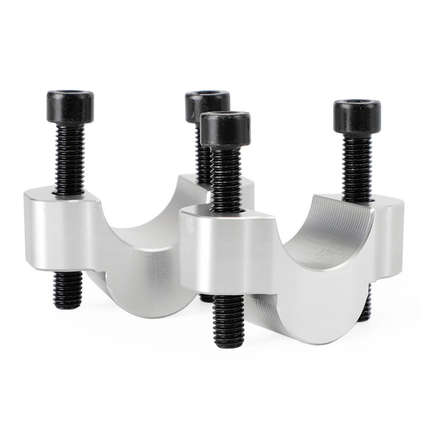 Aluminum Silver Handlebar Risers 20mm Fits Yamaha Tenere 700 T700 T7 2019-2023 Aluminum Silver Handlebar Risers 20mm Fits Yamaha Tenere 700 T700 T7 2019-2023