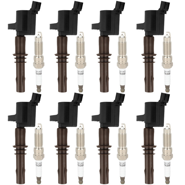 8pcs Ignition Coils +Spark Plugs DG521 SP509 For Ford F150 4.6L 5.4L 8pcs Ignition Coils +Spark Plugs DG521 SP509 For Ford F150 4.6L 5.4L