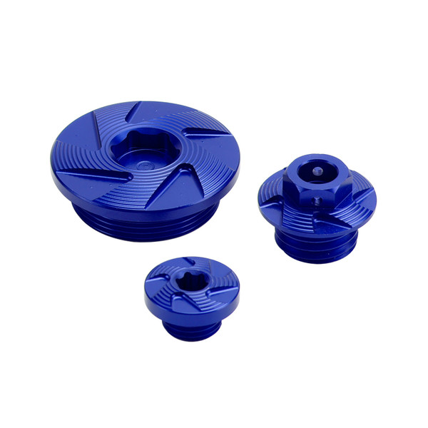 Blue Billet Engine Plug Kit For Yamaha YZ250F YZ250FX YZ450F YZ450FX 2014-2022