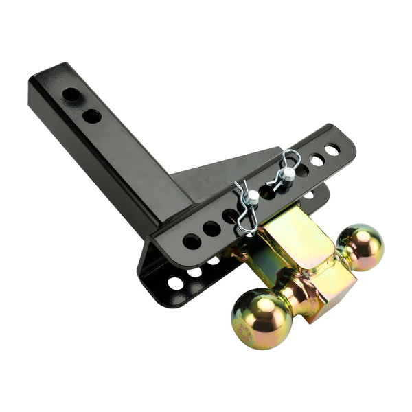 Adjustable Channel Style Dual Ball Mount For 45900 2" Trailer Hitch Tow Receiver Adjustable Channel Style Dual Ball Mount For 45900 2" Trailer Hitch Tow Receiver