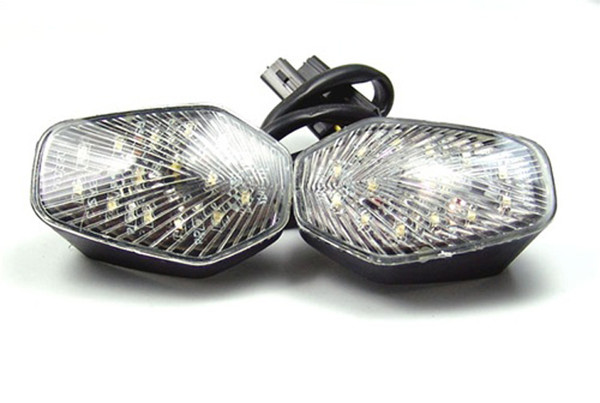 Clear Turn Signals For Suzuki GSXR 600 750 1000 Flush Mount Clear Turn Signals For Suzuki GSXR 600 750 1000 Flush Mount