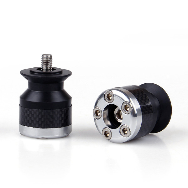 Spools 8MM Carbon Fiber Swingarm Sliders Ducati Honda Suzuki, Silver Spools 8MM Carbon Fiber Swingarm Sliders Ducati Honda Suzuki, Silver