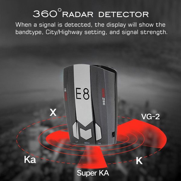 E8 Car Electronic Dog Mobile Radar Speedometer Radar Speedometer English Russian E8 Car Electronic Dog Mobile Radar Speedometer Radar Speedometer English Russian