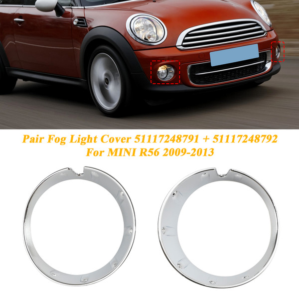 Front Bumper Fog Light Lamp Cover Bezel For Mini Cooper R55 R56 R57 R58 R59 Front Bumper Fog Light Lamp Cover Bezel For Mini Cooper R55 R56 R57 R58 R59