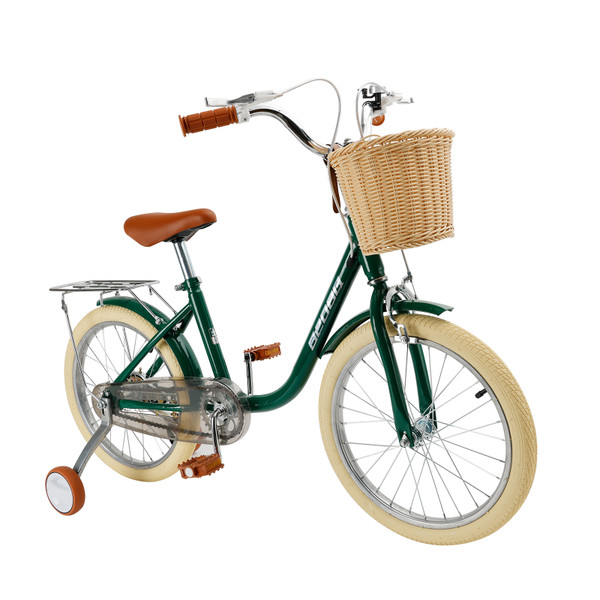 18 inches Kid's Bike Child Bicycle green for Ages 7-9 Years Boys and Girls with Basket 18 inches Kid's Bike Child Bicycle green for Ages 7-9 Years Boys and Girls with Basket