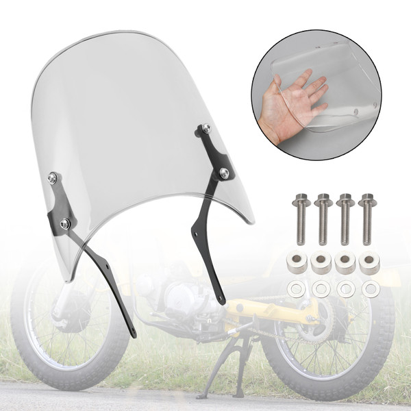 2020-2023 HONDA Trail 125 CT110 CT125 Hunter Cub front Windshield Clear Generic 2020-2023 HONDA Trail 125 CT110 CT125 Hunter Cub front Windshield Clear Generic