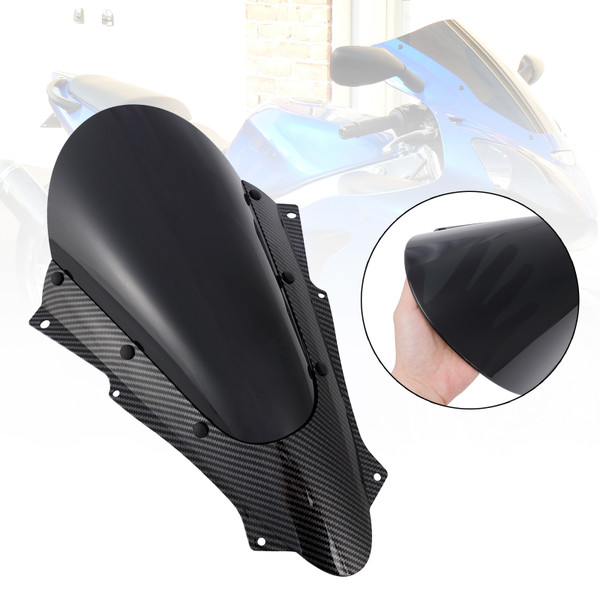 2023 Kawasaki ZX-4R ZX-4RR 1* Piece Windshield Snake Skin & Smoke Black Generic