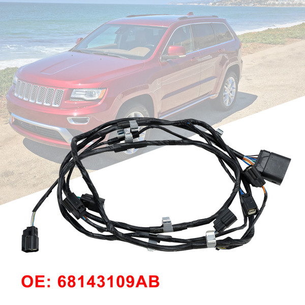 2014-2015 Jeep Grand Cherokee Front Fascia Wiring Harnes 68143109AB Generic