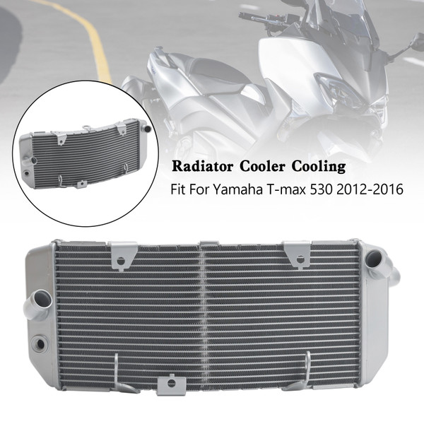 2012-2016 Yamaha T-max 530 Radiator Cooler Cooling Silver Generic 2012-2016 Yamaha T-max 530 Radiator Cooler Cooling Silver Generic