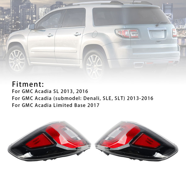 2013-2016 GMC Acadia Left+right Tail Light Brakelight Lamp 84051375 Generic 2013-2016 GMC Acadia Left+right Tail Light Brakelight Lamp 84051375 Generic