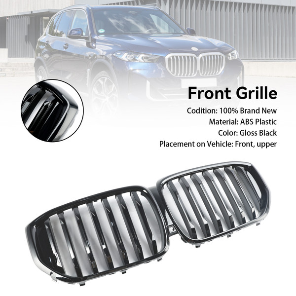 2024+ BMW G05 LCI X5 Front Bumper Grille Single Line Gloss Black Generic 2024+ BMW G05 LCI X5 Front Bumper Grille Single Line Gloss Black Generic