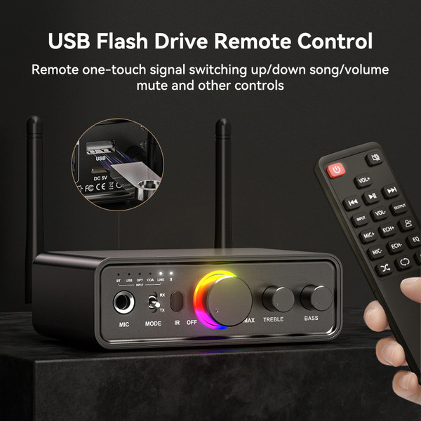 Bluetooth Adapter 5.3Bluetooth Receiver U Disk Lossless Audio Transmitter Module Bluetooth Adapter 5.3Bluetooth Receiver U Disk Lossless Audio Transmitter Module