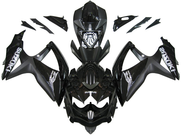 Fairings Suzuki GSXR 600 750 All Black Suzuki Racing  (2008-2009-2010) Fairings Suzuki GSXR 600 750 All Black Suzuki Racing  (2008-2009-2010)
