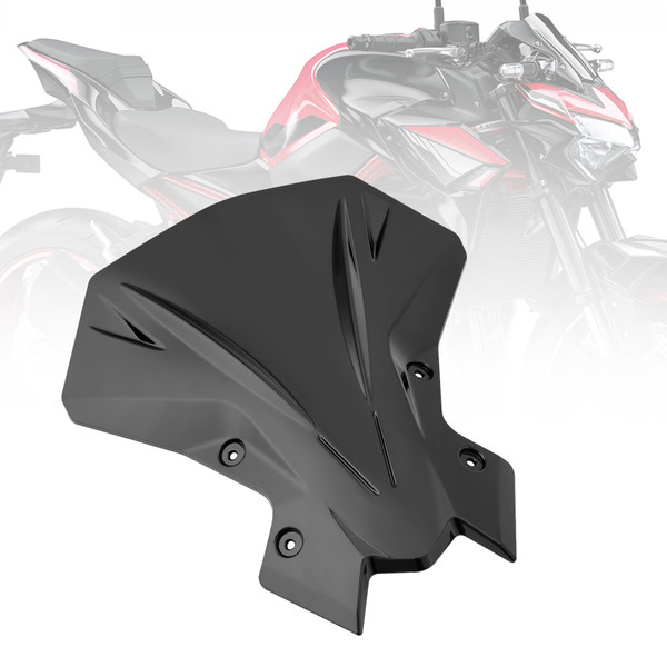 2020-2024 Kawasaki Z900 Windshield Windscreen Black Generic