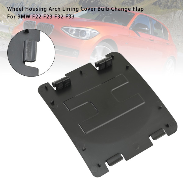BMW 4 Series F32 F82 F33 F83 F36 Wheel Housing Arch Lining Cover Bulb Change Flap 51717260397 7260397 Generic BMW 4 Series F32 F82 F33 F83 F36 Wheel Housing Arch Lining Cover Bulb Change Flap 51717260397 7260397 Generic