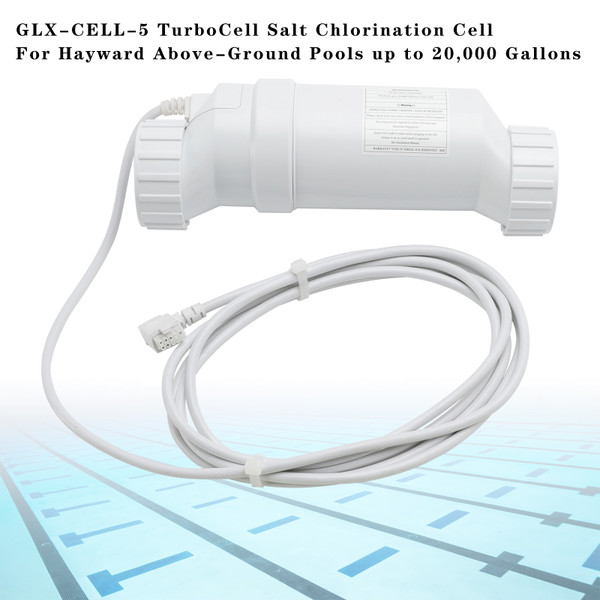 GLX-CELL-5 TurboCell Salt Chlorination Cell For Hayward Above-Ground Pools up to 20,000 Gallons GLX-CELL-5 TurboCell Salt Chlorination Cell For Hayward Above-Ground Pools up to 20,000 Gallons
