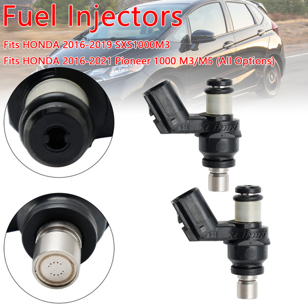 2016-2021 HONDA PIONEER 1000 SXS1000 M3 M5 2Pcs Fuel Injectors 16450-HL4-003 Generic 2016-2021 HONDA PIONEER 1000 SXS1000 M3 M5 2Pcs Fuel Injectors 16450-HL4-003 Generic