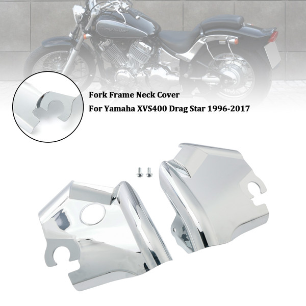 1996-2017 Yamaha XVS400 Drag Star XVS650 Drag Star V-Star 650 Fork Frame Neck Cover Chrome Generic