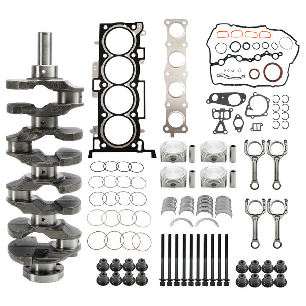 2007-2020 Hyundai Azera Grandeur Santa Fe Sonata Tucson G4KE 2.4L Engine Overhaul Rebuild Kit & Crankshaft & Con Rods Generic