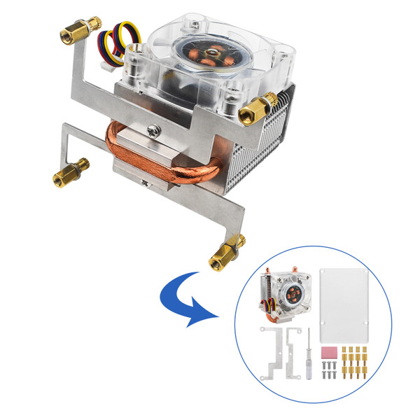Raspberry Pi 5 Vertical Tower Fan Set with 0.96 inch OLED Screen Radiator Shell Raspberry Pi 5 Vertical Tower Fan Set with 0.96 inch OLED Screen Radiator Shell