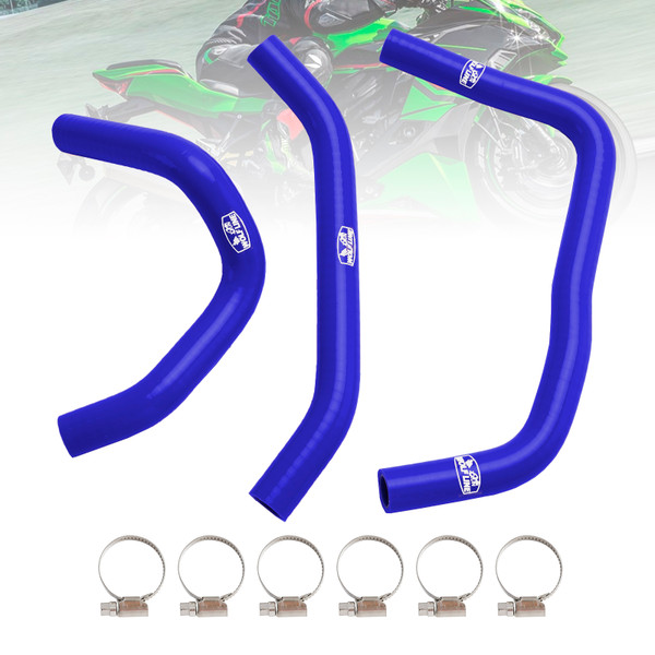 2023-2024 Kawasaki Ninja ZX-4RR/ZX-4R Silicone Radiator coolant Hose kit Blue Generic 2023-2024 Kawasaki Ninja ZX-4RR/ZX-4R Silicone Radiator coolant Hose kit Blue Generic