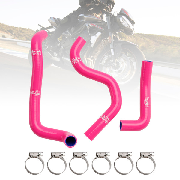 2020-2022 Triumph Street Triple 765R/ 765RS Silicone Radiator coolant Hose kit Pink Generic 2020-2022 Triumph Street Triple 765R/ 765RS Silicone Radiator coolant Hose kit Pink Generic