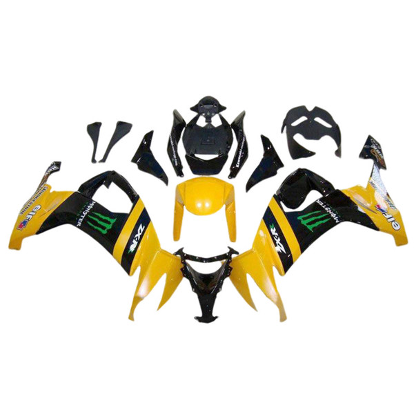 2008-2010 Kawasaki ZX10R Injection Fairing Kit Bodywork Plastic ABS Amotopart Fairing #148