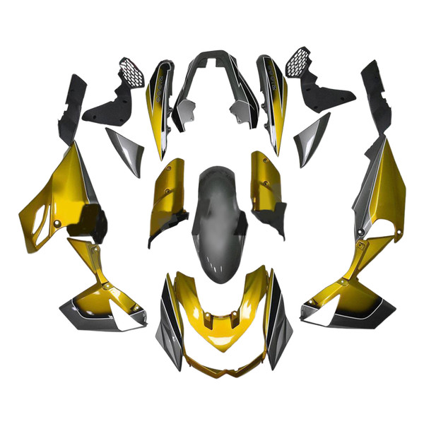 2010-2013 Kawasaki Z1000 Injection Fairing Kit Bodywork Plastic ABS Amotopart Fairing  #119
