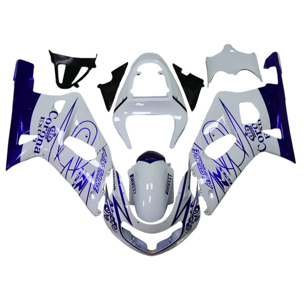 2001-2003 Suzuki GSXR600 / 2000-2003 GSXR750 K1 Injection Fairing Kit Bodywork Plastic ABS Amotopart Fairing #129 2001-2003 Suzuki GSXR600 / 2000-2003 GSXR750 K1 Injection Fairing Kit Bodywork Plastic ABS Amotopart Fairing #129