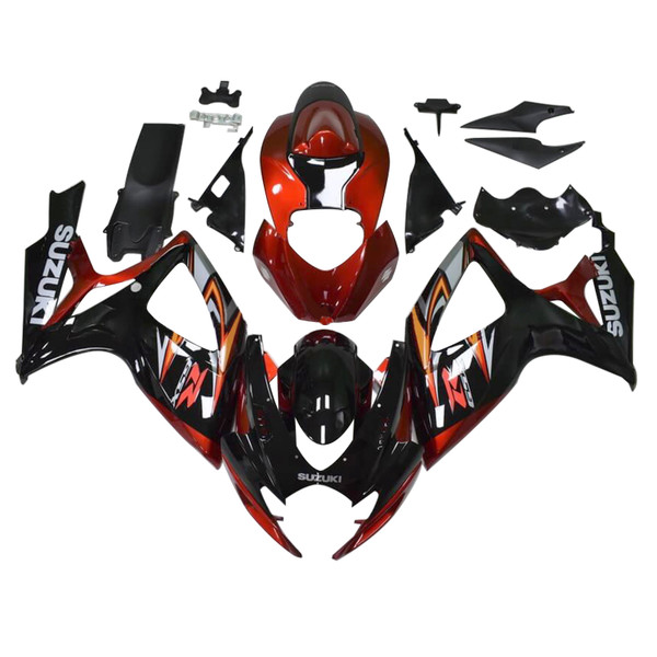 2006-2007 Suzuki GSXR600 GSXR750 GSXR 600/750 K6 Injection Fairing Kit Bodywork Plastic ABS Amotopart Fairing #208