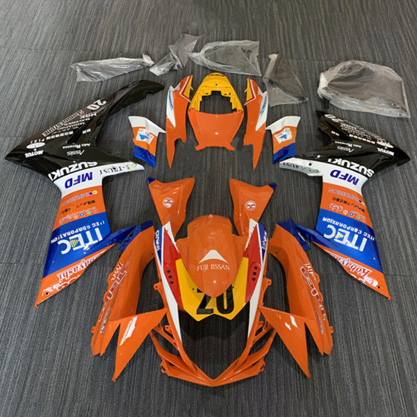 2011-2024 Suzuki GSXR600 GSXR750 GSXR 600/750 K11 Injection Fairing Kit Bodywork Plastic ABS Amotopart Fairing #153 2011-2024 Suzuki GSXR600 GSXR750 GSXR 600/750 K11 Injection Fairing Kit Bodywork Plastic ABS Amotopart Fairing #153