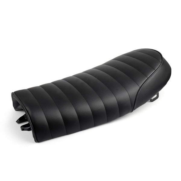 Flat Brat Styling Saddle Cafe Racer Seat Honda CB125S CB450, Black Flat Brat Styling Saddle Cafe Racer Seat Honda CB125S CB450, Black