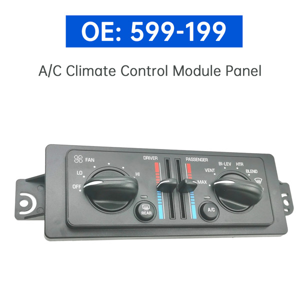 2000-2005 Buick Regal Century Custom A/C Climate Control Module Panel 599-199 Generic