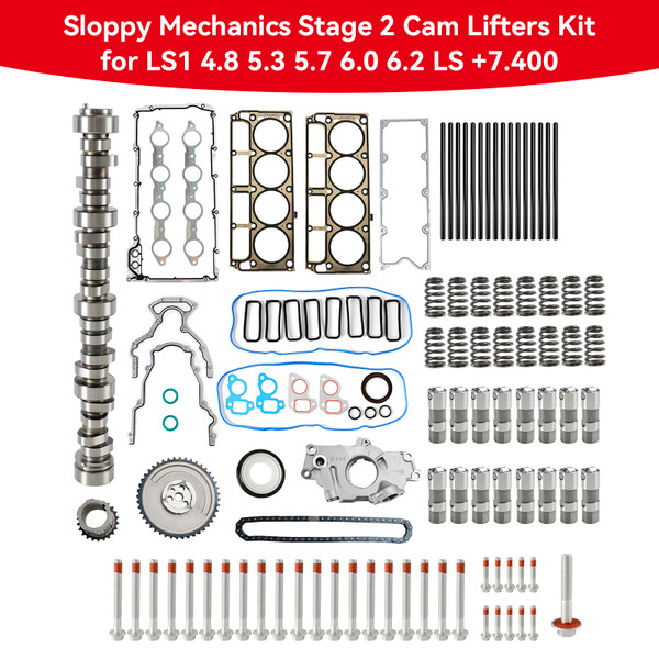 Sloppy Mechanics Stage 2 Cam Lifters Kit for LS1 4.8 5.3 5.7 6.0 6.2 LS +7.400 Sloppy Mechanics Stage 2 Cam Lifters Kit for LS1 4.8 5.3 5.7 6.0 6.2 LS +7.400