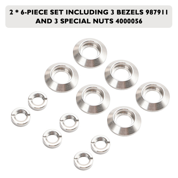 1972-1986 Jeep CJ5 CJ7 CJ8 2¡Á Dash Switch Bezel & Nut Set 987911 4000056 Generic 1972-1986 Jeep CJ5 CJ7 CJ8 2¡Á Dash Switch Bezel & Nut Set 987911 4000056 Generic