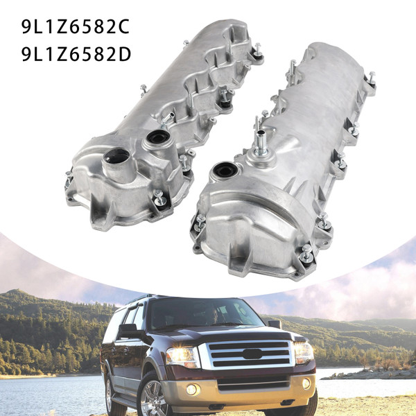 Ford Expedition F150 Truck L+R Engine Valve Cover w/Gasket 9L1Z6582C 9L1Z6582D Generic Ford Expedition F150 Truck L+R Engine Valve Cover w/Gasket 9L1Z6582C 9L1Z6582D Generic