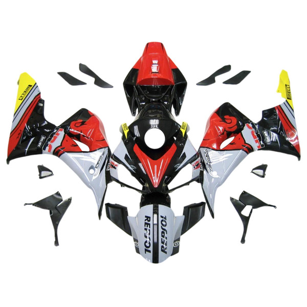 2006-2007 Honda CBR1000RR Injection Fairing Kit Bodywork Plastic ABS Amotopart Fairing #182 2006-2007 Honda CBR1000RR Injection Fairing Kit Bodywork Plastic ABS Amotopart Fairing #182