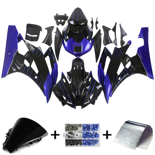 2006-2007 Yamaha YZF 600 R6 Injection Fairing Kit Bodywork Plastic ABS Amotopart Fairing #165
