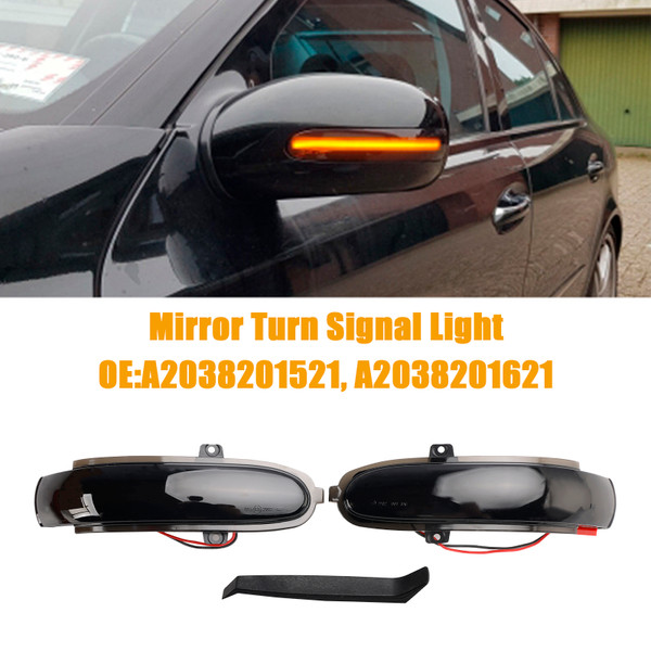 2000-2007 Mercedes-Benz C W203 Smoked LED Sequential Side Mirror Turn Signal Light Generic 2000-2007 Mercedes-Benz C W203 Smoked LED Sequential Side Mirror Turn Signal Light Generic