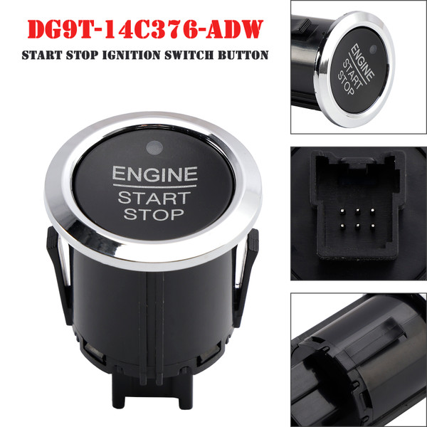2015-2020 Ford Edge Expedition Explorer F150 F250 F350 Fusion Start Stop Ignition Switch Button DG9T-14C376-ADW Generic 2015-2020 Ford Edge Expedition Explorer F150 F250 F350 Fusion Start Stop Ignition Switch Button DG9T-14C376-ADW Generic